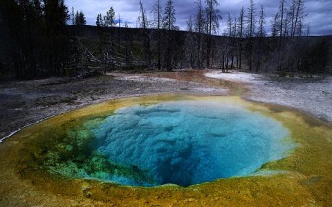 Blue and Yellow Hot Spring